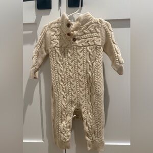 Baby Gap Cream Cable Knit One Piece